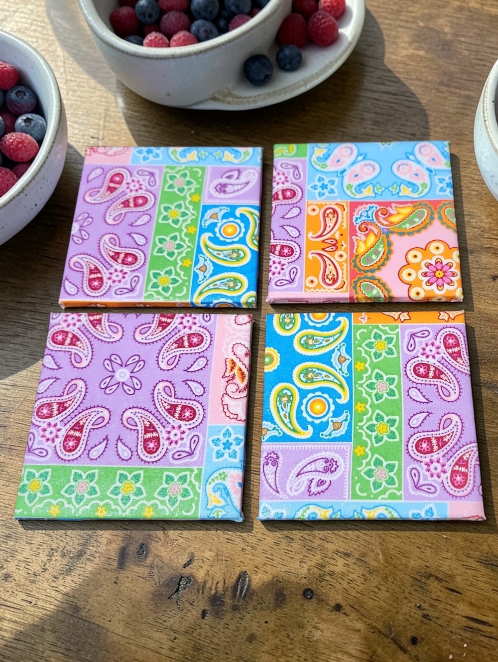 Patchwork Coaster Set - Picture 2 of 2